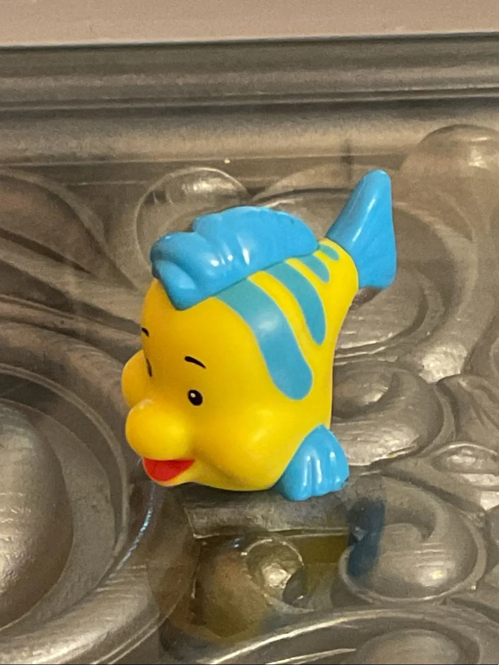 Little People Flounder Little Mermaid Yellow and Blue Fish Play Figure